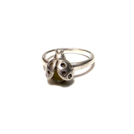 【USED】vintage LADYBUG STERLING SILVER RING