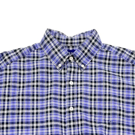 【USED】90'S OLD GAP CHECK B.D. SHIRT PURPLE