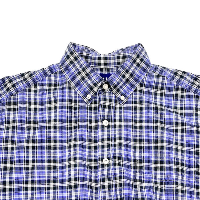USED】90'S OLD GAP CHECK B.D. SHIRT PURPLE | KO
