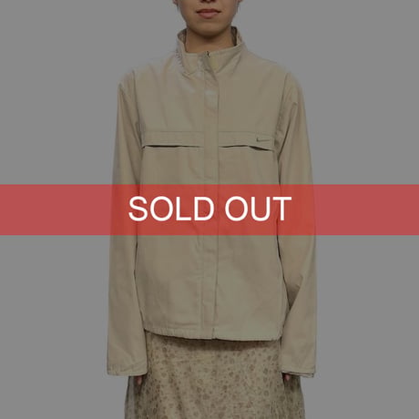 【USED】00's EURO NIKE LIGHT SHELL JACKET BEIGE