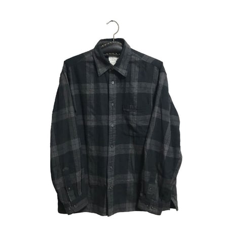 【USED】90'S  CALVIN KLEIN CHECK SHIRT BLACK