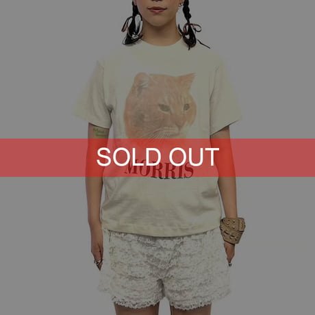 【USED】80's-90's MORRIS CAT T-SHIRT