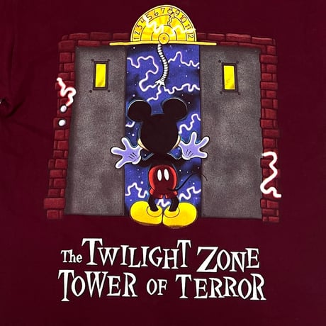 【USED】90's DISNEY The TWILIGHT ZONE TOWER OF TERROR T-SHIRT