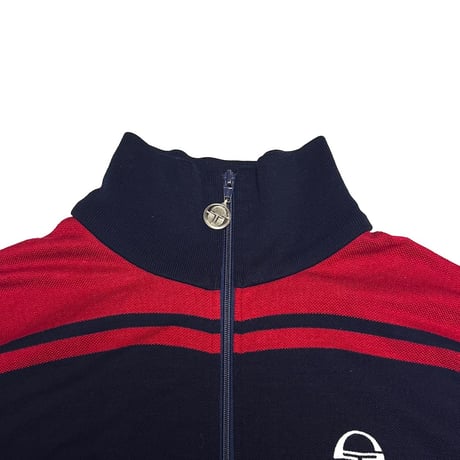 【USED】80's Sergio Tacchini Track Jacket Navy × Red