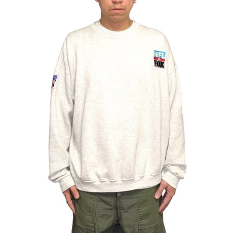 【USED】90's NFL on FOX × FOX SPORTS Embroidered Sweatshirt