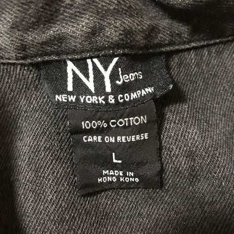 【USED】90'S NY JEANS DENIM JACKET BLACK