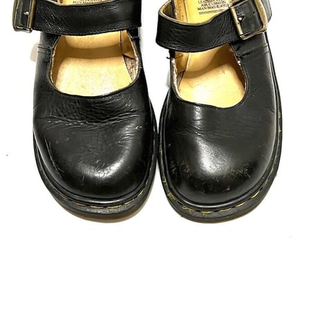 【USED】90'S DR MARTENS MARY JANE BUCKLE LEATHER SHOES MADE IN ENGLAND