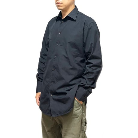 【USED】80'S-90'S MUGLER MEN SNAP BUTTON SHIRT BLACK SIZE:40