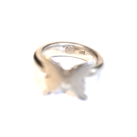 【USED】vintage BUTTERFLY SILVER PINKY RING