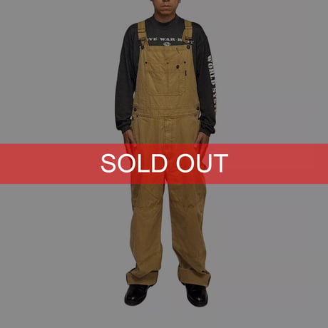 【USED】00's STUSSY Double Knee Ripstop Work Overalls