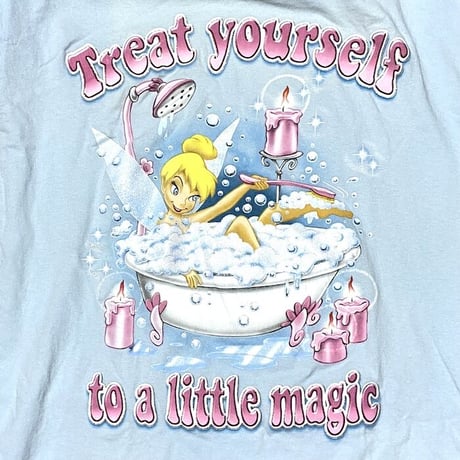【USED】90'S DISNEY SLEEPWEAR TINKER BELL T-SHIRT DRESS