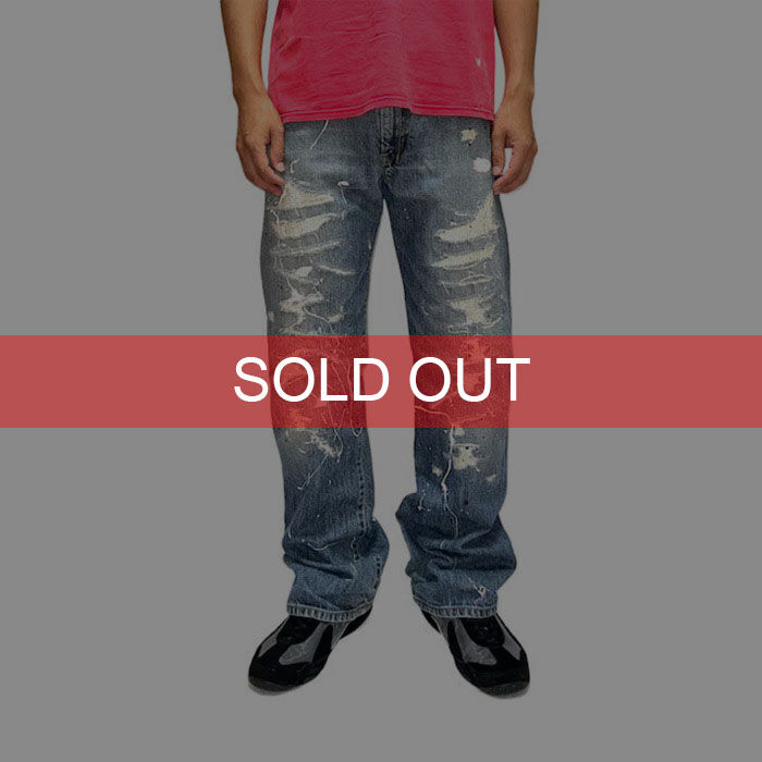 USED】90'S OLD DIESEL CRUSH DENIM PANTS MADE IN