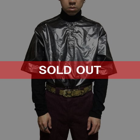 【USED】90'S ADIDAS POLYURETHANE FILM LAMINATE GAME SHIRT