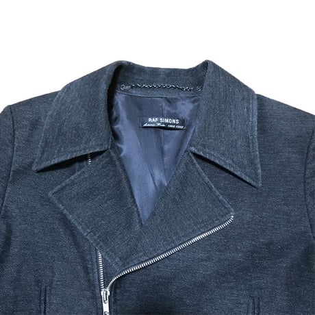 【USED】RAF SIMONS 1998-1999 AW "RADIOACTIVITY" BIKER JACKET COAT