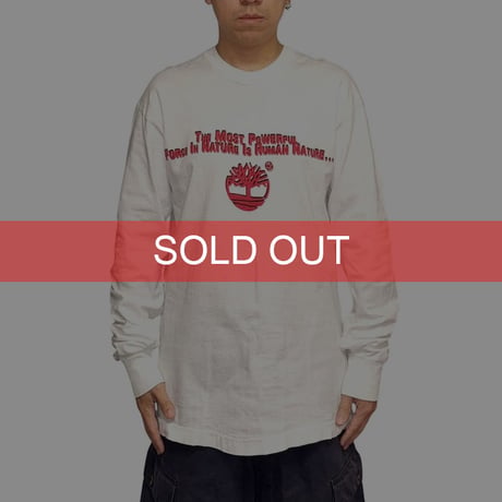 【USED】90's Timberland BE A FORCE L/S T-SHIRT