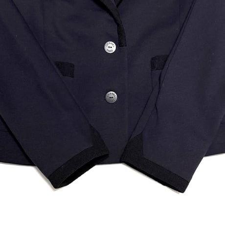 【USED】CHANEL UNIFORM 2014PRE Navy Tailored Jacket Made in France