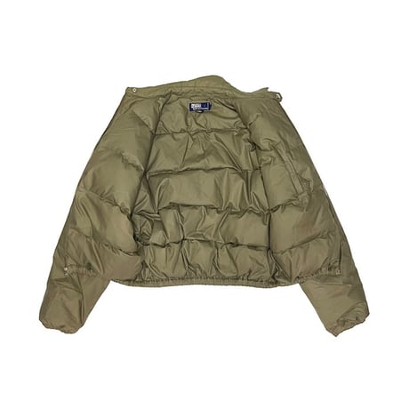 【USED】90'S Polo by Ralph Lauren SHORT DOWN JACKET MILITARY KHAKI