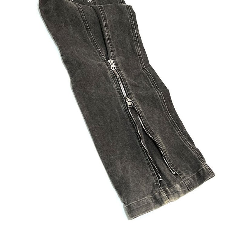 00s Griffin hartland ボンテージパンツy2k archive USED】00'S GRIFFIN BONDAGE BLACK DENIM PANTS |