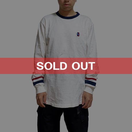 【USED】90'S STUSSY SCHOOL TYPE L/S T-SHIRT