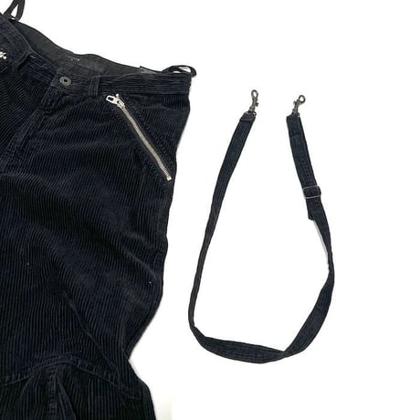 【USED】00'S GRIFFIN BONDAGE BLACK CORDUROY PANTS