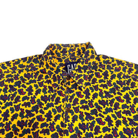 【USED】90'S OLD GAP PAISLEY SHIRT YELLOW