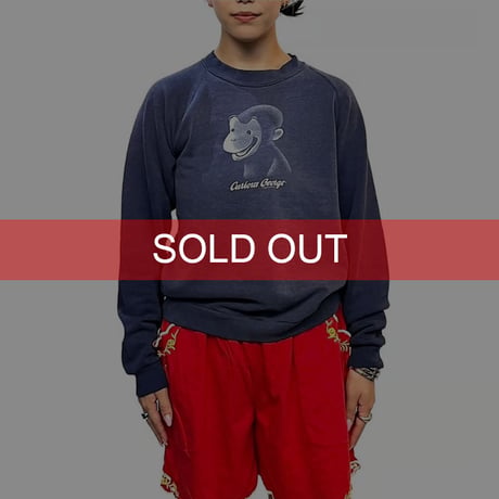 【USED】90's Curious George SWEATSHIRT