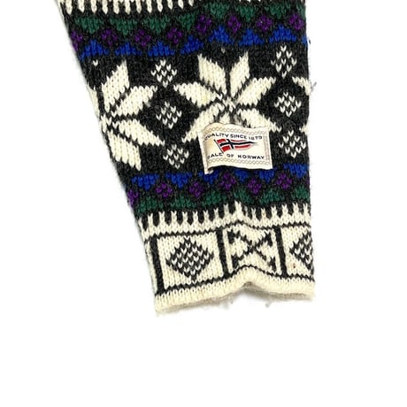 【USED】80'S DALE OF NORWAY WOOL SWEATER