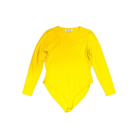 【USED】80'S ESCADA MARGARETHA LEY BODYSUIT YELLOW