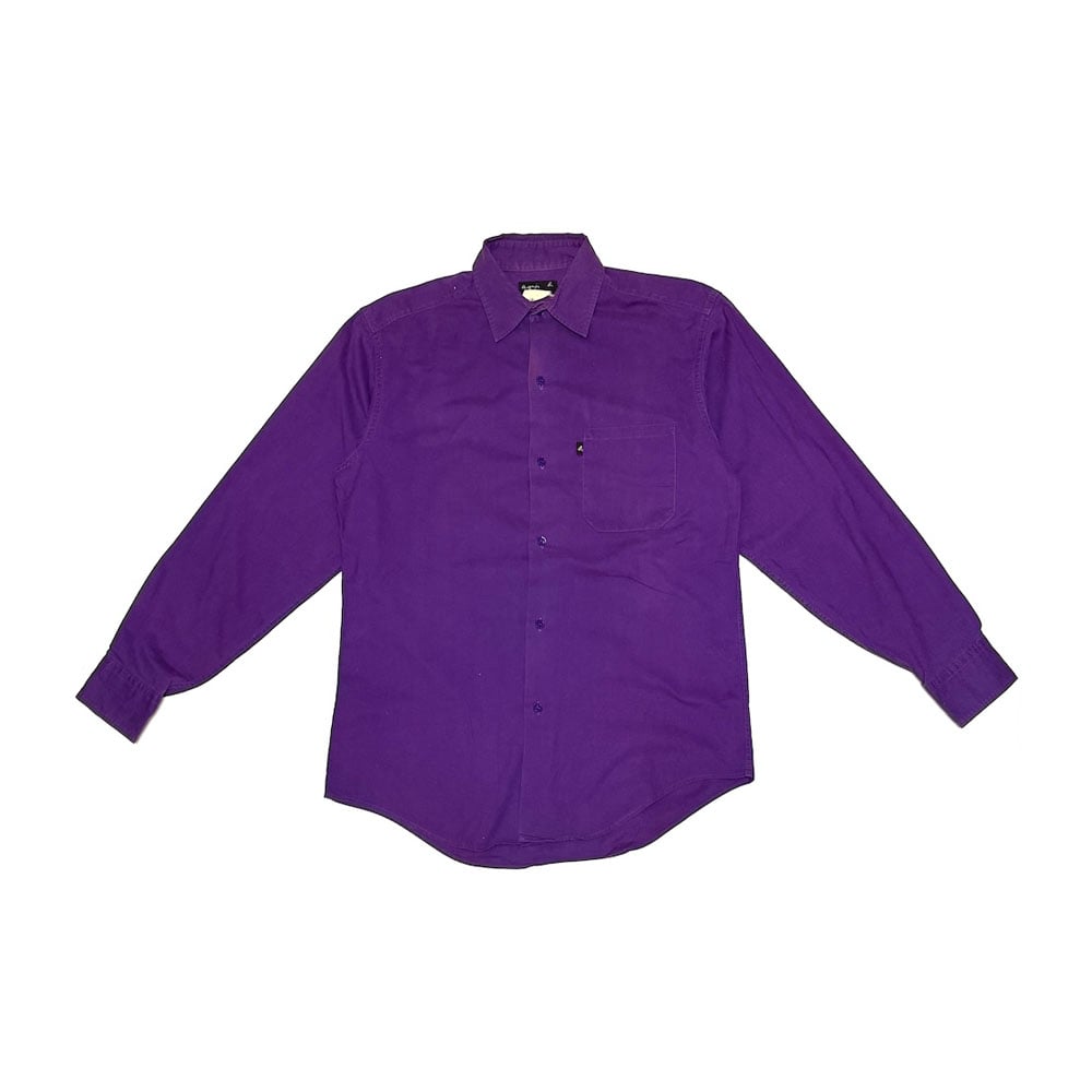 USED】90's agnès b. homme PURPLE SHIRT | KONBINI