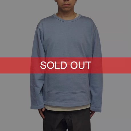 【USED】90's-00's EURO NIKE Utility Pocket Sweatshirt Ice Blue