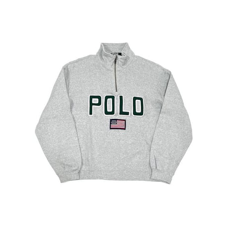 【USED】90'S POLO BY RALPH LAUREN HALF ZIP HI-NECK SWEATSHIRT