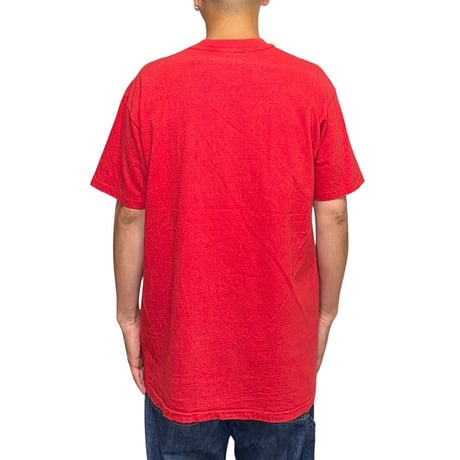 【USED】90's REAL SKATEBOARDS OVAL LOGO T-SHIRT RED