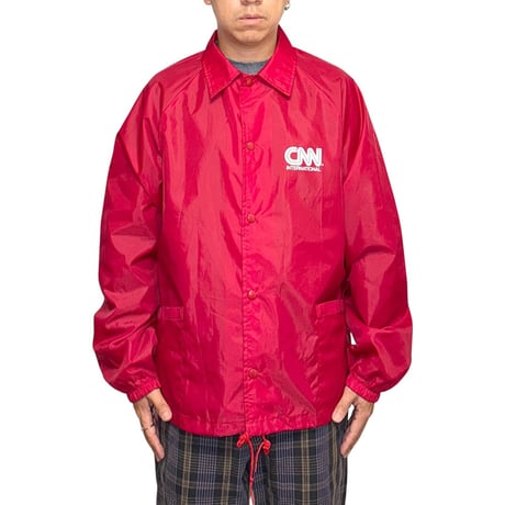 【USED】90's CNN International Coach Jacket Made in USA