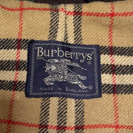 【USED】80's-90's Burberrys WAXED CLOTH LONG COAT
