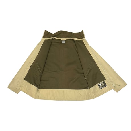 【USED】00's NIKE ONE BOWERMAN DRIVE TAG SOFTSHELL JACKET BEIGE