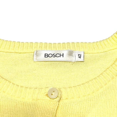【USED】00'S BOSCH KNIT CARDIGAN YELLOW
