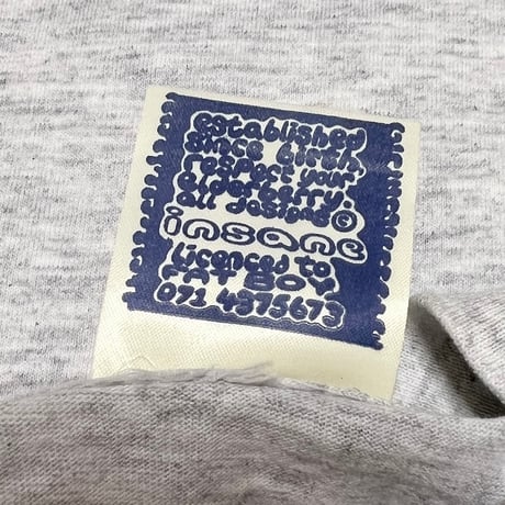 【USED】90's insane Look into my eyes T-SHIRT GRAY