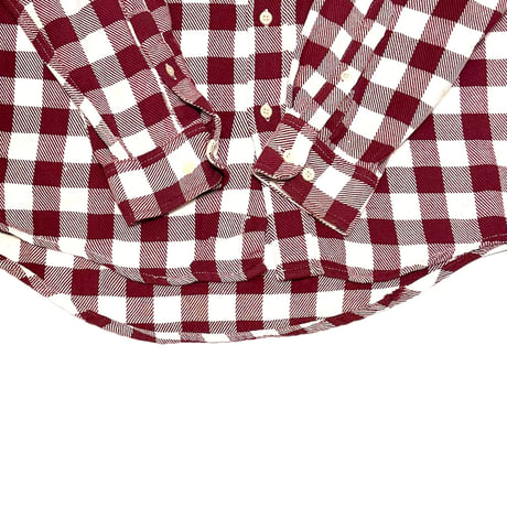 【USED】90's OLD GAP BLOCK CHECK FLANNEL B.D SHIRT