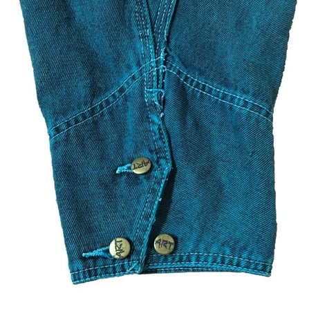 【USED】90'S DENIM COVERALL GREEN
