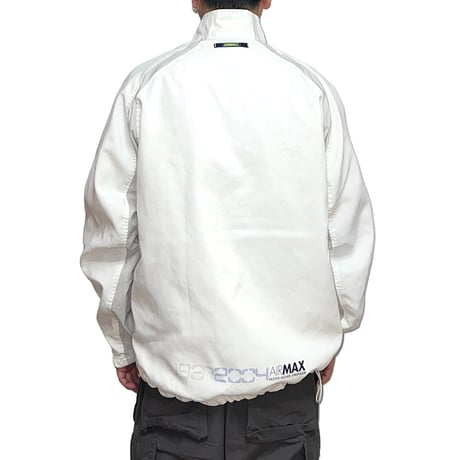 【USED】00's EURO NIKE AIR MAX DIAGONAL HALF ZIP PULLOVER NYLON JACKET