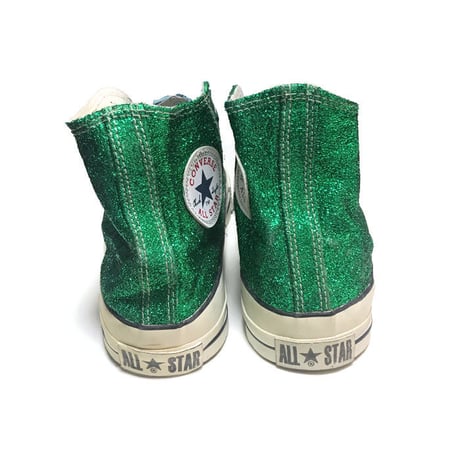 【USED】90'S CONVERSE GREEN GLITTER SNEAKERS MADE IN U.S.A.