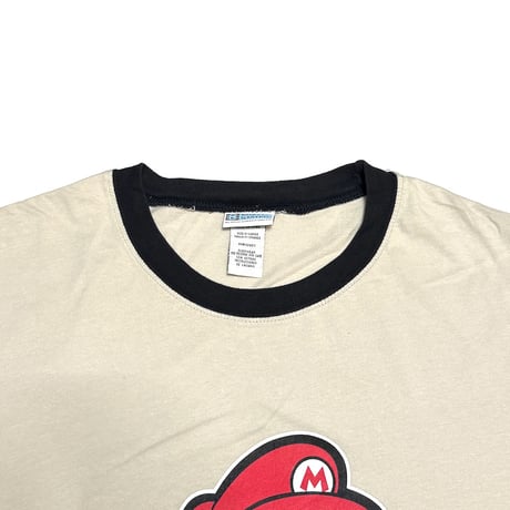 【USED】00's Nintendo Super Paper Mario Ringer T-shirt