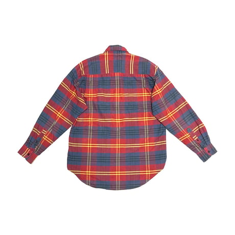 【USED】90's OLD GAP Red × Yellow × Blue Multi Plaid B.D. Shirt