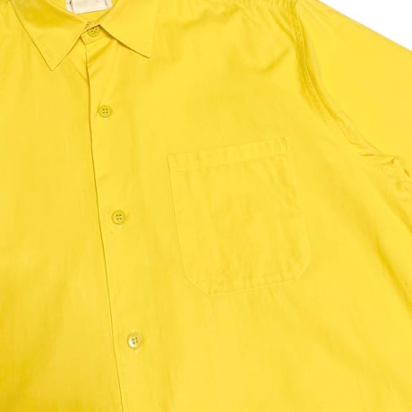 【USED】90's agnès b. homme Yellow Long-Sleeve Shirt Made in France