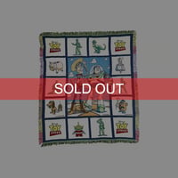 【USED】90's-00's DISNEY TOY STORY WOVEN BLANKET