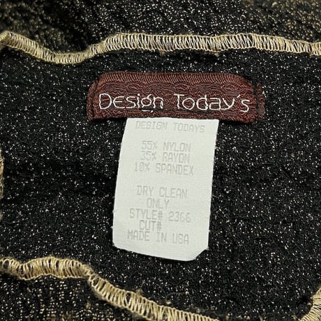 【USED】90'S Design Today's TRUMPET SLEEVE L/S TOP