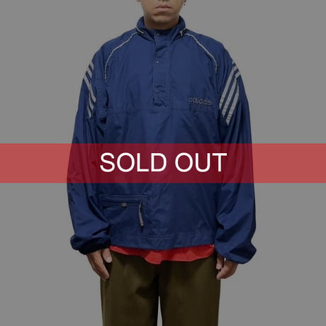 【USED】90'S ADIDAS PULL-OVER RAIN JACKET
