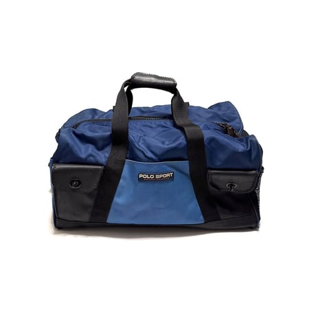 【USED】90's POLO SPORT Nylon × Rubber Panel Duffel Bag