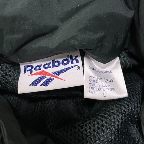 【USED】90'S REEBOK BIG VECTOR LOGO NYLON JACKET