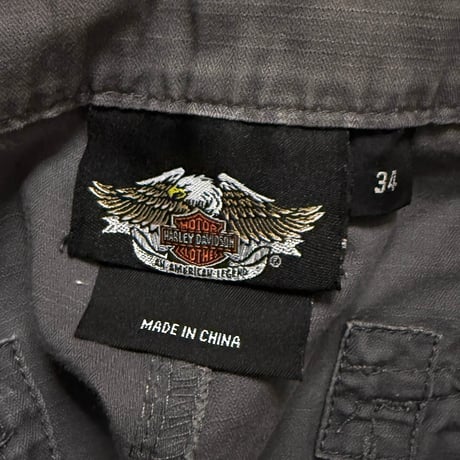 【USED】90's-00's Harley-Davidson Cargo Shorts Gray